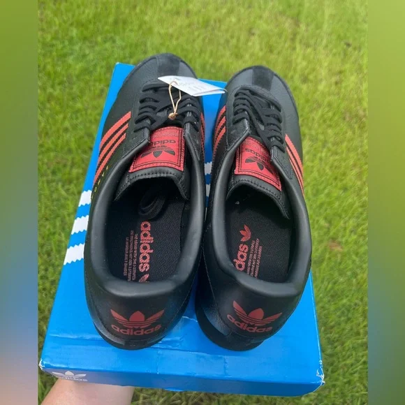 NWT Adidas Mens Samoa Blue and Burgundy Sneakers Size 13 - Picture 8 of 12